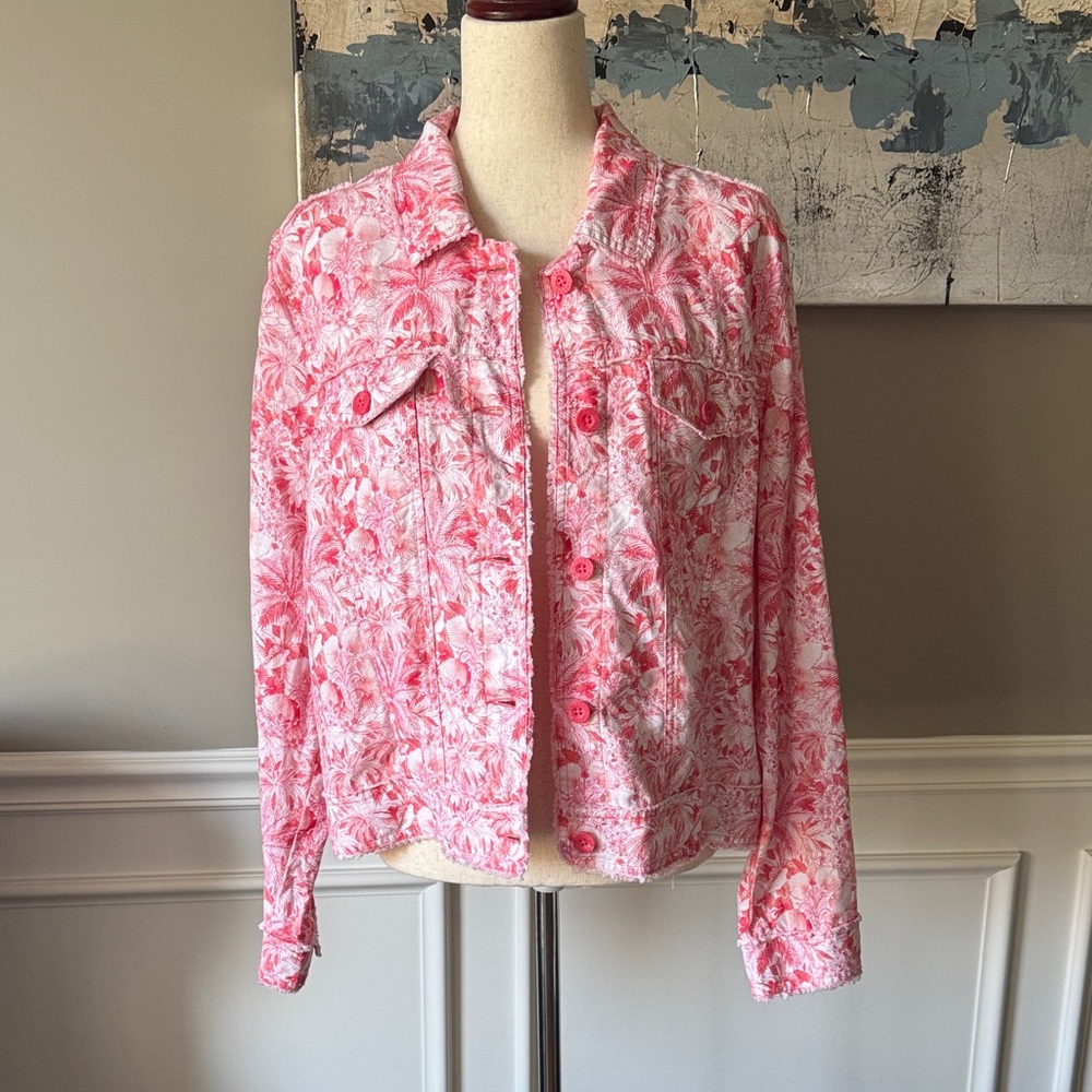 Tommy Bahama Floral Button-Up Jacket Size L - Picture 11 of 16